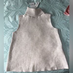 Zara Sleeveless Turtle Neck Sweater